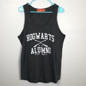 Harry Potter Size Large Hogwarts Alumni Summer Sleeveless Tank Top Lightweight